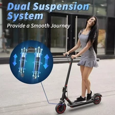350W Motor Scooter w/ Dual Dampening Tech - Super Birthday & Xmas Surprise! +APP