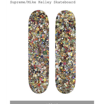 Supreme Mike Kelley Multicolor Art Theme Skateboard Deck Mike