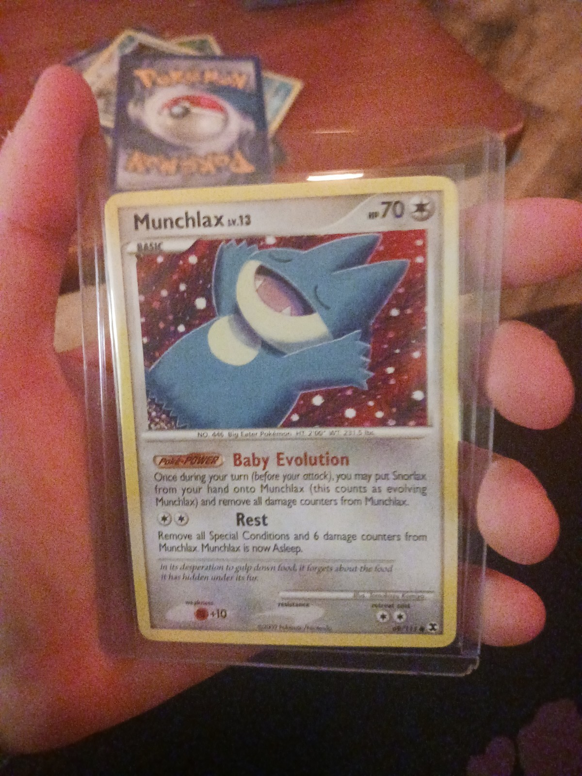 Pokémon TCG Munchlax Rising Rivals Card 69/111 Regular Common LP