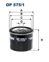 Filtron ÖLfilter OP 575/1 FüR Smart