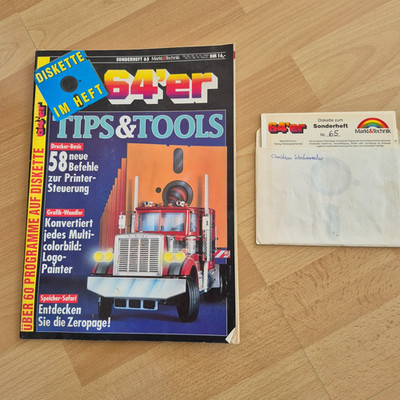   64's Special Issue No. 65 with Floppy   Commodore C64 / C128   Good Condition  