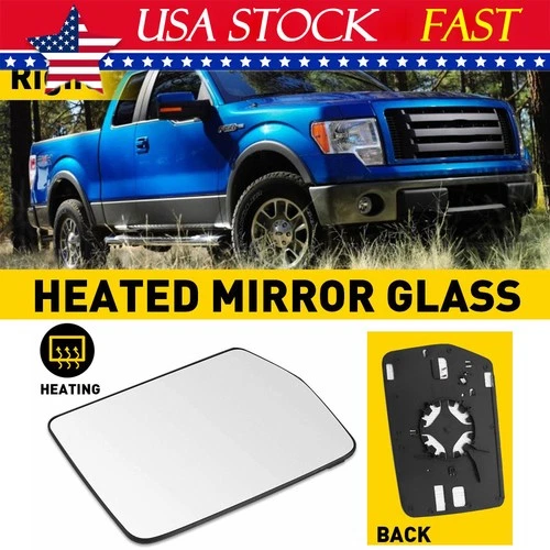 Power Mirror Glass Passenger Side Right RH for Ford F150 Mark LT Pickup Truck US
