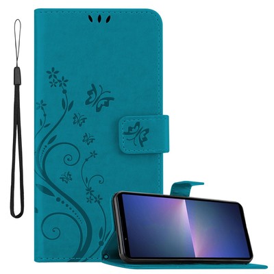 Hülle für Sony Xperia 5 V Schutzhülle Blumen Handy Cover Case Tasche Etui