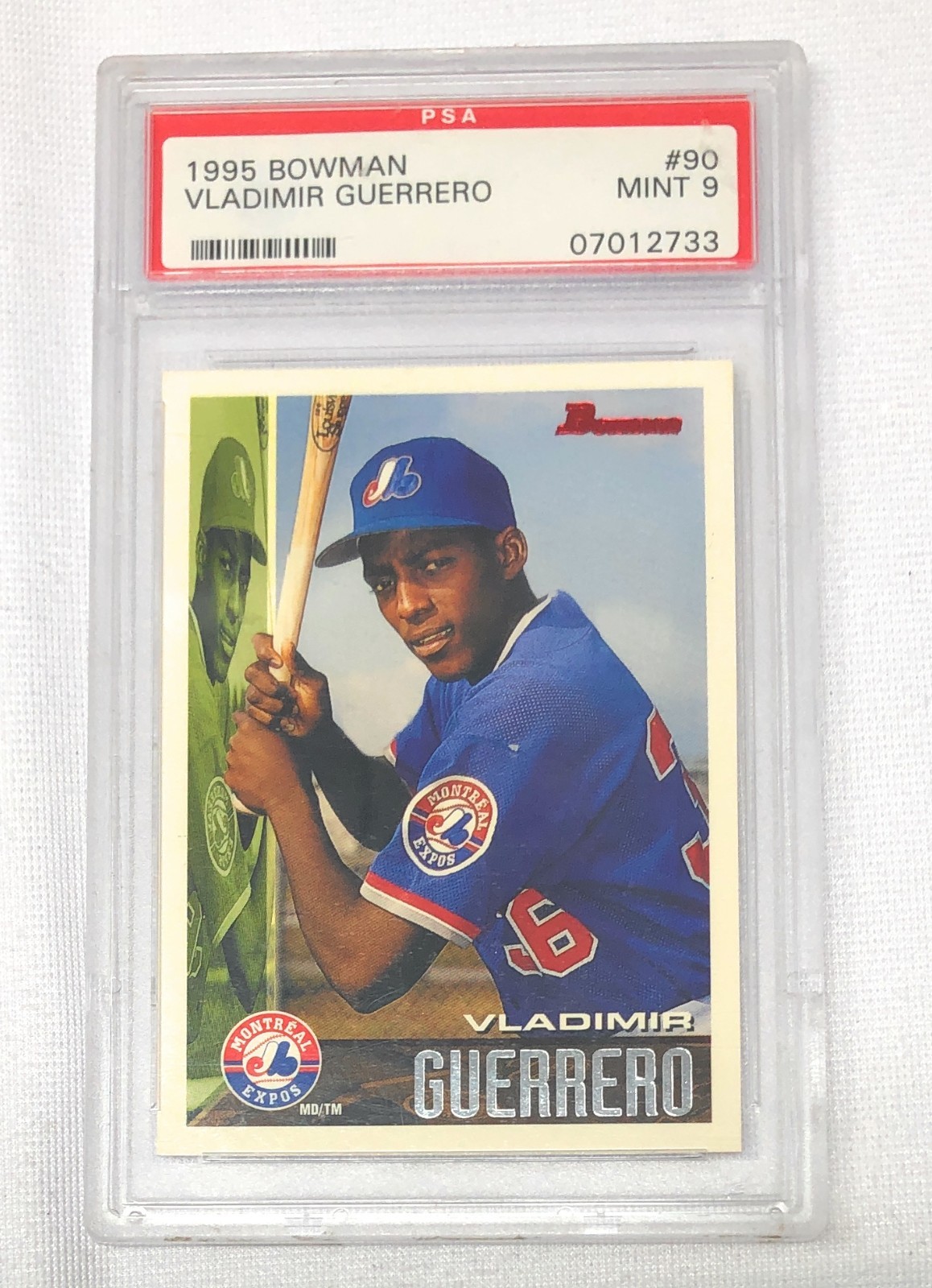 1995 BOWMAN VLADIMIR GUERRERO #90 PSA 9 MINT ROOKIE CARD MONTREAL EXPOS