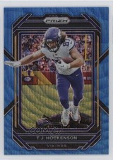 2022 Panini Prizm Blue Wave Prizm 171/199 TJ Hockenson #100 0n17