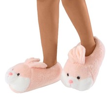 New Women s Pink Fuzzy Bunny Slippers / Size small 5/6