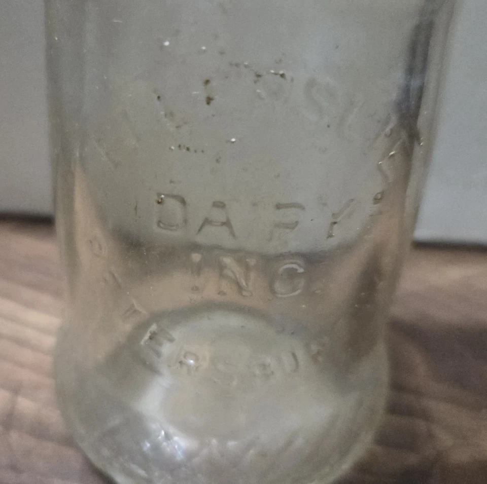 Vintage One Half Pint Milk Bottle from Ellerslie Dairy Inc - Petersburg, VA - Image 2 of 4