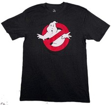 Ghostbusters New Adult T-Shirt - Classic No Ghosts Logo Under Name