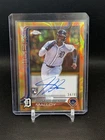2025 Topps Chrome Update Justyn-Henry Malloy Orange Lava Lamp RC Auto /85