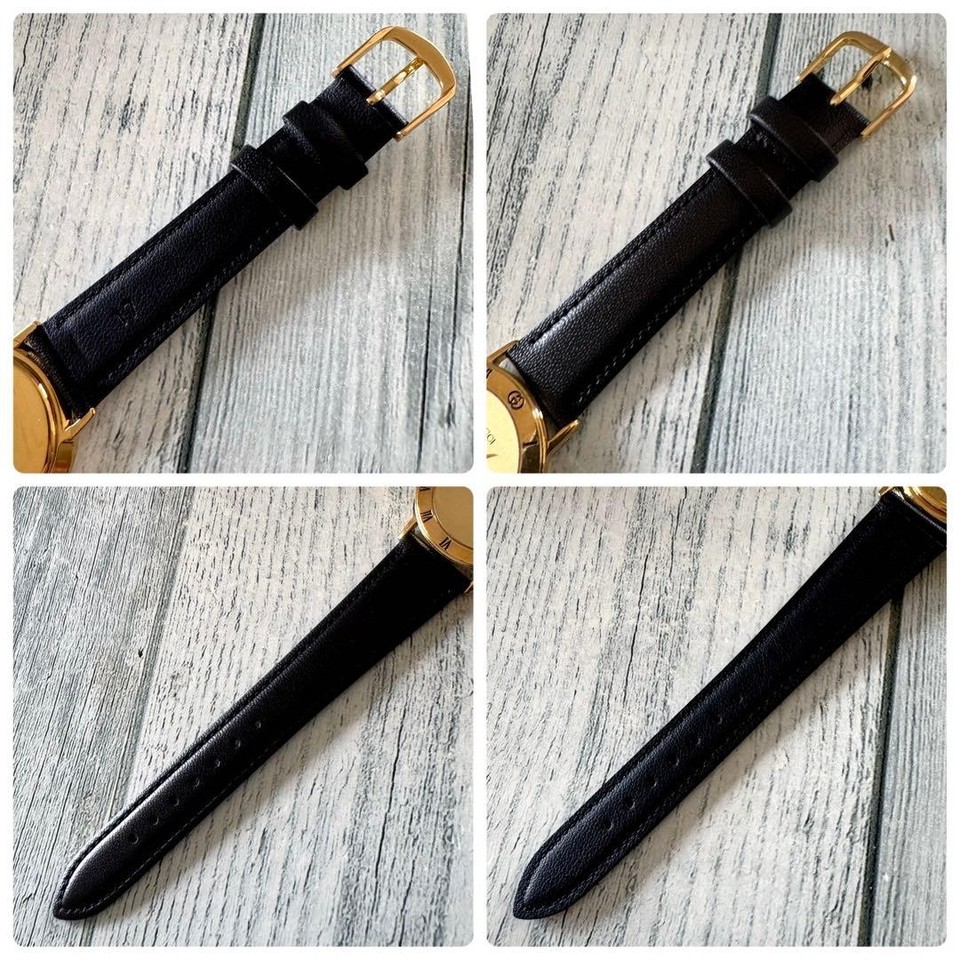 Hapese Rere Gucci 3000.2M Men's Quartz Watch Gold Black Japan Vintage Rare 10278 | eBay