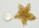 TIFFANY & CO 18K Yellow Gold Flower Weave Abstract Brooch Pin Made in Italy — photo 9