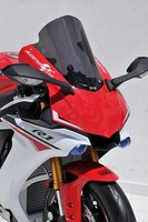 Yamaha YZF R1-15/19 Sport-Windschutzscheibe Ermax Bulle Schwarz Klar