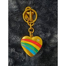 Gold Heart Keychain and Purse Charm