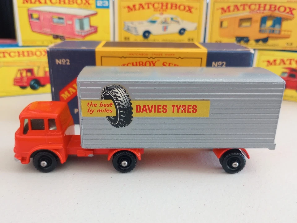 🔥1961 Matchbox Accessory Series BEDFORD FREIGHTMASTER TRUCK ~ Laranja ~ ESTADO PERFEITO!🔥 - Imagem 2 de 4