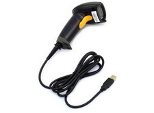 WoneNice USB Laser Barcode Scanner Wired Handheld Bar Code Scanner Reader Black
