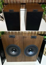 KEF Q150 2-Way Bass Reflex Ported Bookshelf Speakers Walnut