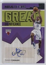 2016-17 Panini NBA Hoops Great SIGnificance Isaiah Canaan #100 Auto mx0