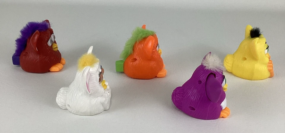 Lote de figuras de juguete Furby McDonald's Happy Meal de 3" de colección de los 90 juguetes coleccionables Foto 4 de 4