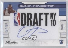 2010 Prestige NBA Class Draft Logo 383/399 Quincy Pondexter #26 Patch Auto 0k0