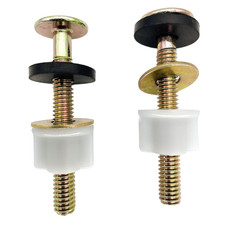 2Pcs Universal Toilet Seat Bolt Screw Set Heavy Duty Hinge Bolt with Plastic Nut