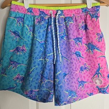 Chubbies Classic Mens Swim Trunks Dino Delights Size Small