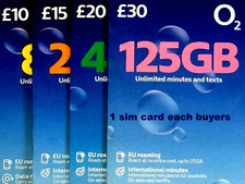 o2 uk sim cards pack of 20