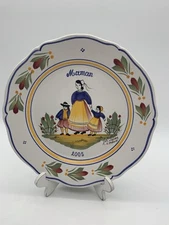 Henriot Quimper 2005 Maman MOM display plate number #82 OF 1257 Mothers Day