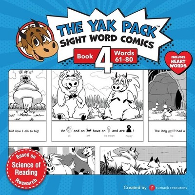 The Yak Pack: Sight Word Stories: Book 4: Comic Books to Practice Reading Dolch,