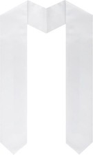 Graduation Stole Class of 2026, Plain Unisex Sash 70" for Adults/Choral