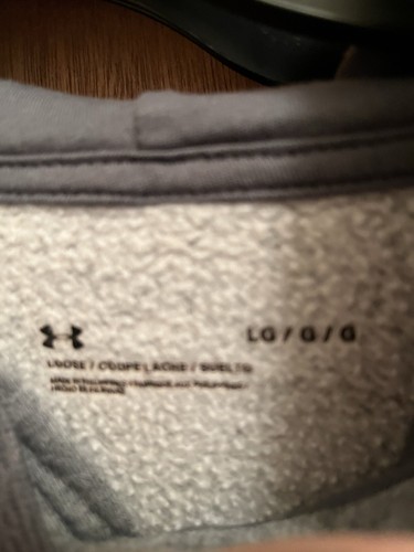 Under Armour Grey Pullover Hoodie Women’s Large - Picture 3 of 6