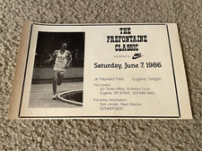 Vintage 1986 STEVE PREFONTAINE CLASSIC TRACK & FIELD NIKE RACE PRINT AD