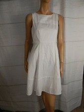 Calvin Klein white cotton eyelet dress, size 6