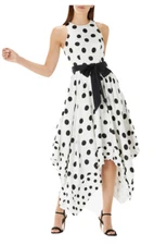 Ladies stunning Coast polka dot dress size 16 new with tags elvie spot belted 