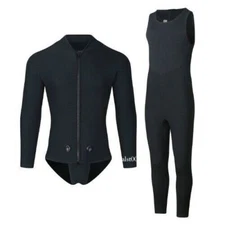 Winter 3MM Neoprene Hooded Wetsuit Men Two Pieces Separate Set Diving Suit Scuba