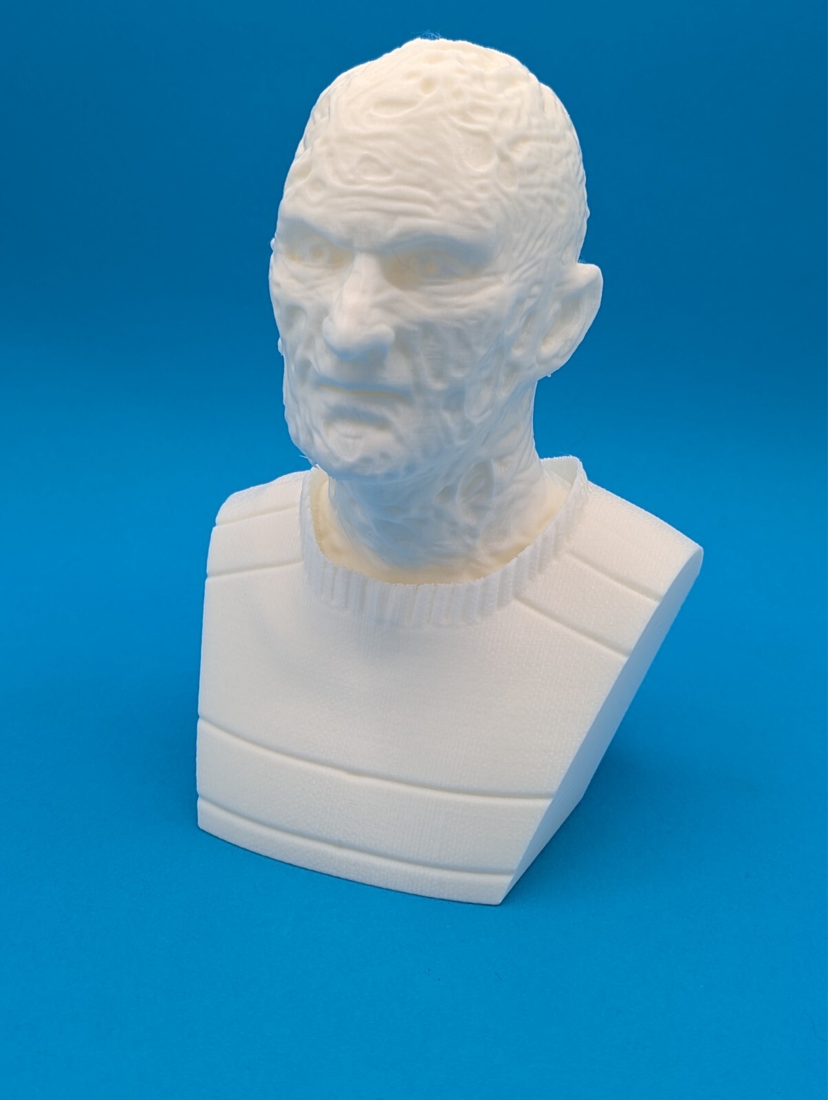 Bust of Freddy Krueger . 3D printed. 250mm tall