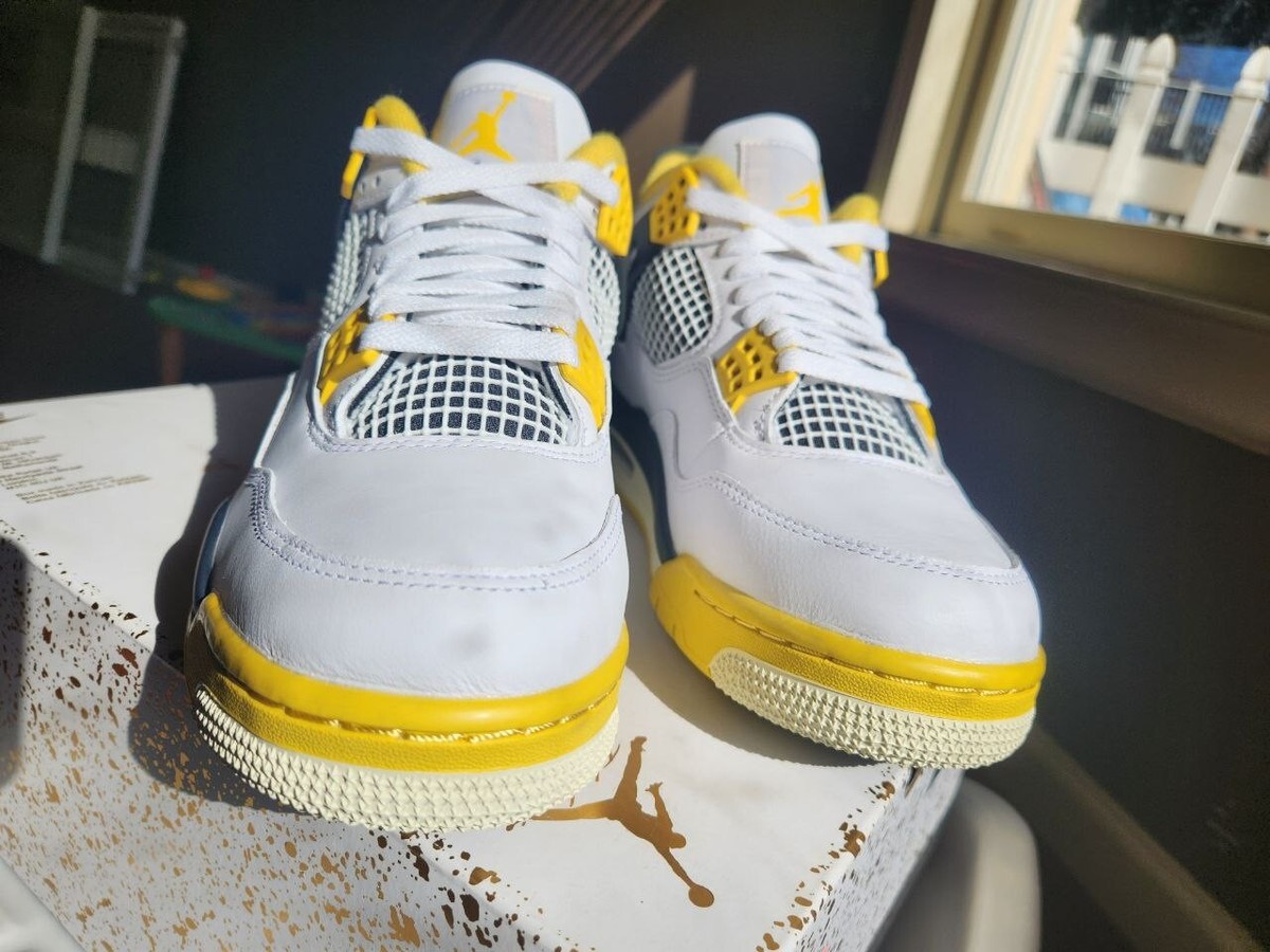 Size various - unisex Air Jordan 4 Retro Vivid Sulfur WIn-hand Ship Aq9129-101 Air Jordan 4 Vivid Sulfur AQ9129-101 Release Date | Hypebeast main image 2