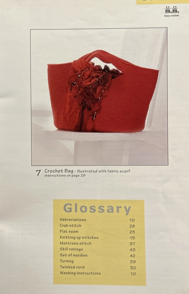 Panda #208 Knitting & Crochet Pattern book - 12 Summer Knits in 4ply Cotton - Image 4 of 4