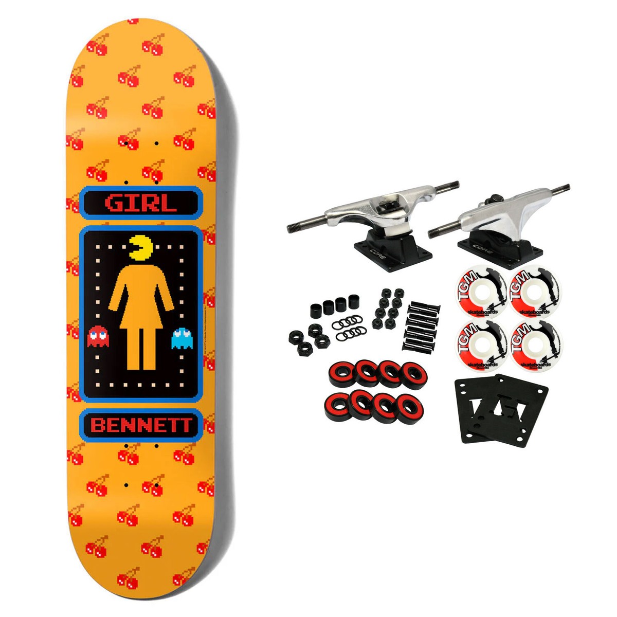 8.25 Inch Skate Deck Girl Skateboards Bennett Retro Game Deck