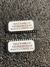 Bally Slot s6000  Safe ram Clear Chips U-28 and U-43 w/instructions