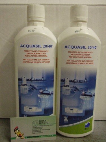 Acquasil 2/15 – Ricariche Antincrosta E Anticorrosione Per Acqua Potabile, 8 Pezzi Da 250g