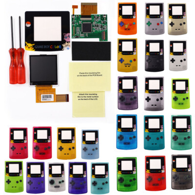 pikaqiu lens-2.2INCH GBC Brightness Backlight LCD Screen Kit &GBC Shell 26 COLOR