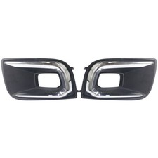 Cubierta de bisel de luz antiniebla parachoques delantero izquierdo y derecho Toyota Sequoia 2018-21 2 piezas