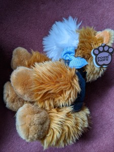 paws soft toy dog