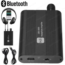 16-300Ω HD HIFI Headphone Amplifier Portable Earphone Amp 3.5mm USB Bluetooth US