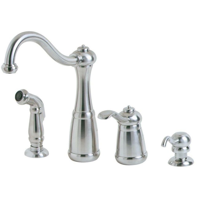 Pfister Lg26 4dyy Treviso Kitchen Faucet With Side Sprayer And