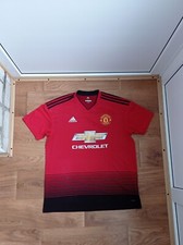 Manchester United 2018-2019 Home Football Shirt Soccer Jersey MU size L