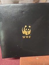 WWF World Wildlife Fund Animal Stamp Collection Vintage 1983 Album Black