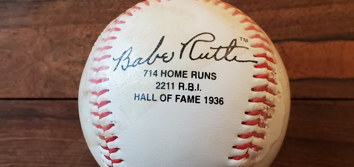 Vintage 1993 Babe Ruth 714 Home Runs 2211 R.B.I. Hall Of Fame 1936