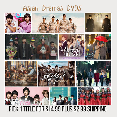 Asian TV Dramas DVDs with English Subs for $14.99 (List 7)