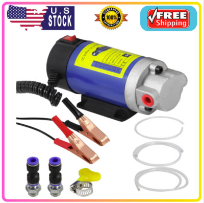 Engine Oil Pump, Portable Electric Self-Priming Motor Oil Pump for Car Motorc...